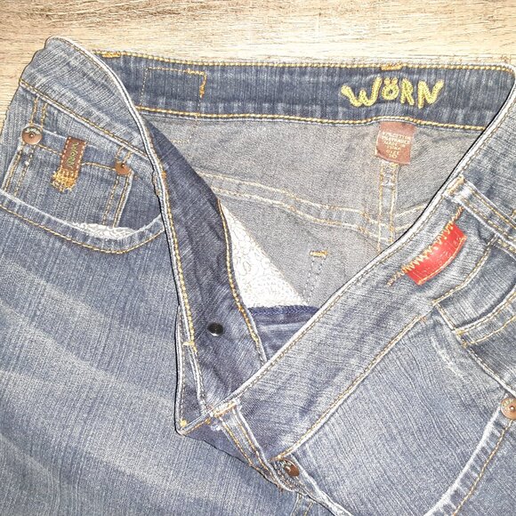 "Worn" Jeans * NWOT? * Blue Denim * Women's Size 10 * Boot Flare Bell Bottoms * - Picture 6 of 11